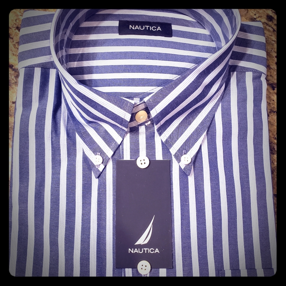 NWT Nautica men's dress shirt